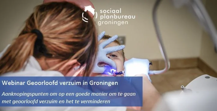 header webinar Geoorloofd verzuim toont een meisje bij de orthodontist