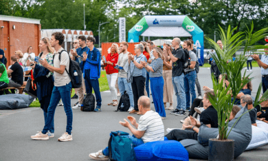 impressie van het Beweegreis festival in Drenthe