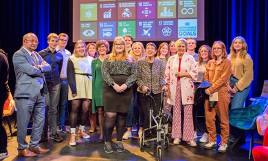 deelnemers Jongerendialoog met prinses Laurentien