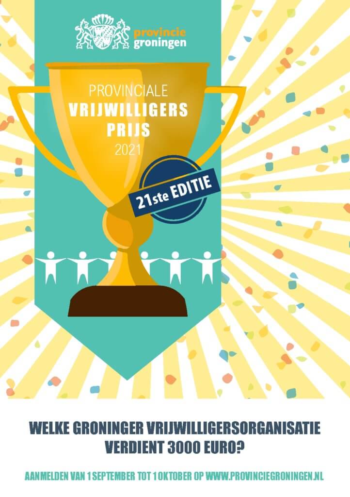 flyer Prov. vrijwilligersprijs Groningen 2021